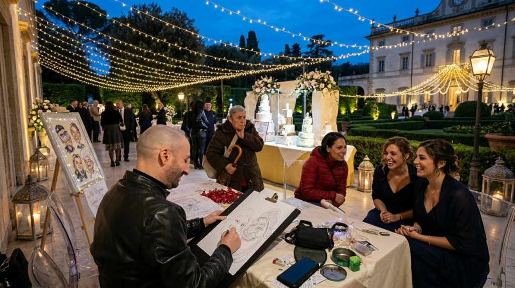 Caricaturista per matrimoni in Puglia. Carmelo de Carlo regala sorrisi, originalità e ricordi da incorniciare. Perfetto per il tuo giorno speciale.